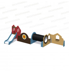 Детский игровой модуль с горкой Romana 115.57.00