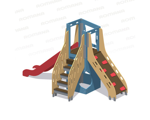 Детский игровой модуль с горкой Romana 115.29.00