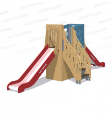Детский игровой модуль с горкой Romana 115.30.00