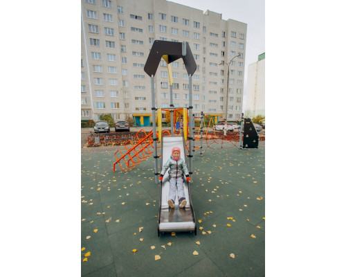 Детский спортивный комплекс с канатными лазами Серия треугольник Romana 401.33.00